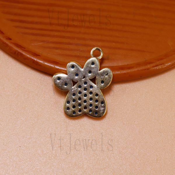 925 Sterling Silver Paw Print Pendant - Image 3