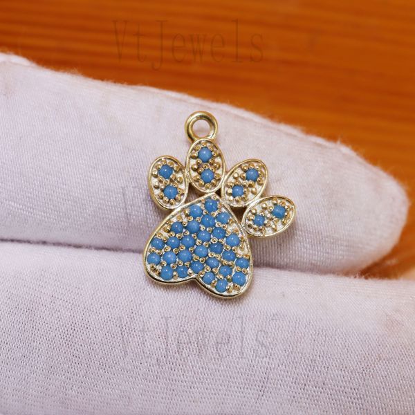 925 Sterling Silver Paw Print Pendant - Image 6