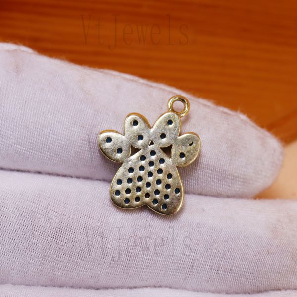 925 Sterling Silver Paw Print Pendant - Image 7