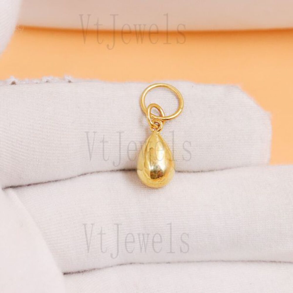 925 Sterling Silver Polished Teardrop Charm Pendant