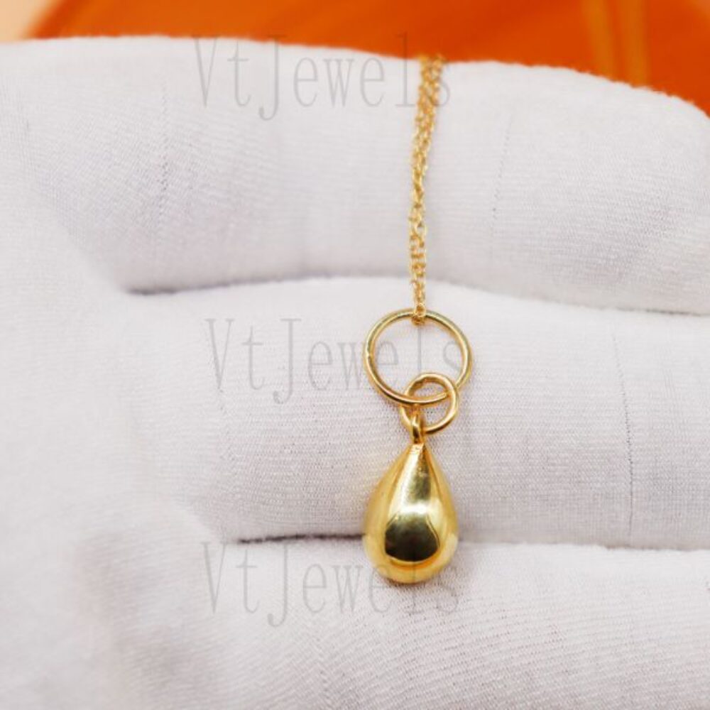 925 Sterling Silver Teardrop Waterdrop Pendant