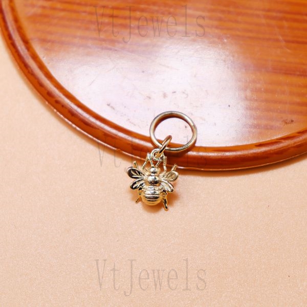 925 Sterling Silver Honey Bee Charm Pendant - Image 2