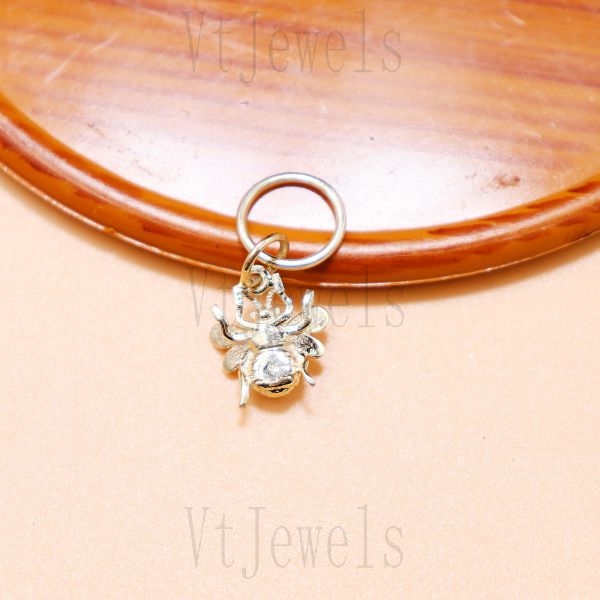 925 Sterling Silver Honey Bee Charm Pendant - Image 4