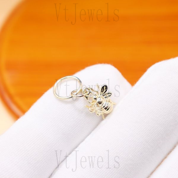 925 Sterling Silver Honey Bee Charm Pendant - Image 5