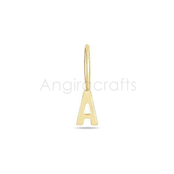 925 Sterling Silver Initial “A” Pendant | Gold Plated Minimal Alphabet Charm