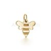 925 Sterling Silver Bee Pendant | Gold Plated Minimal Honey Bee Charm