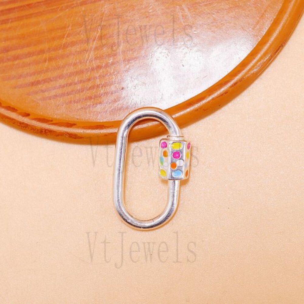 Multi-Color Enamel Carabiner Lock