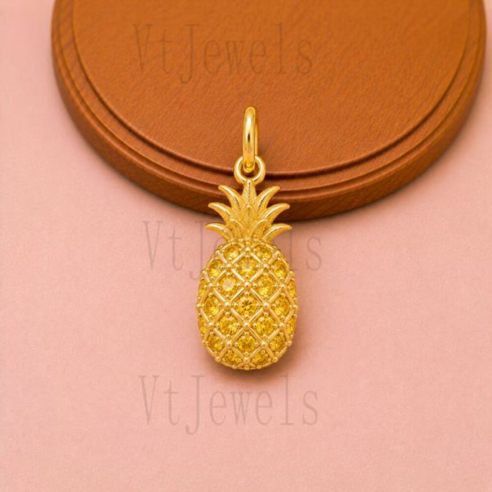 925 Sterling Silver Pineapple Pendant