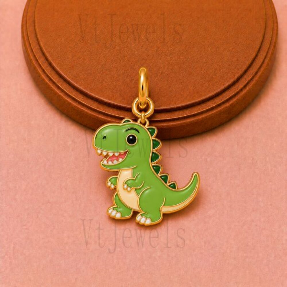 925 Sterling Silver Dinosaur Pendant