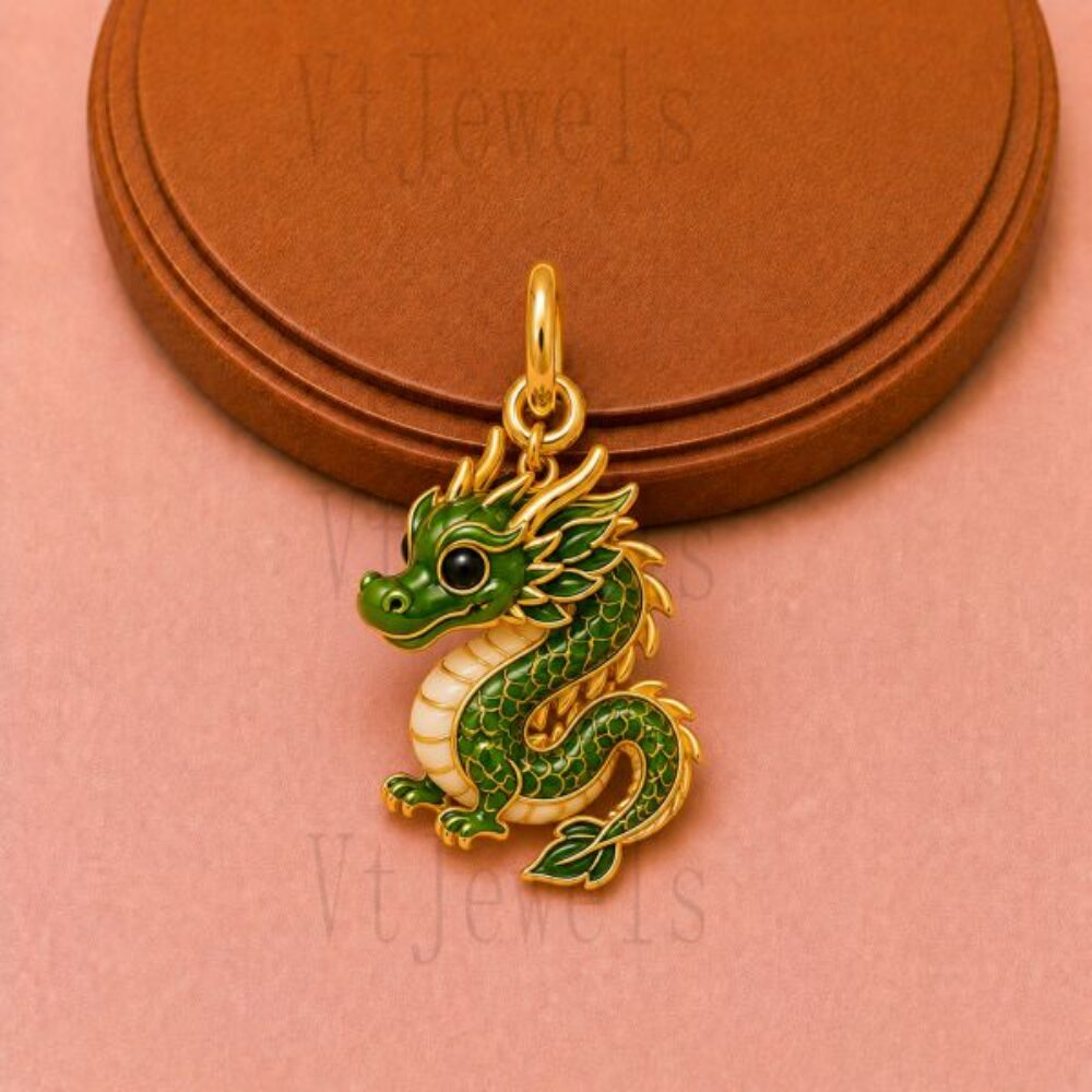 925 Sterling Silver Chinese Dragon Pendant
