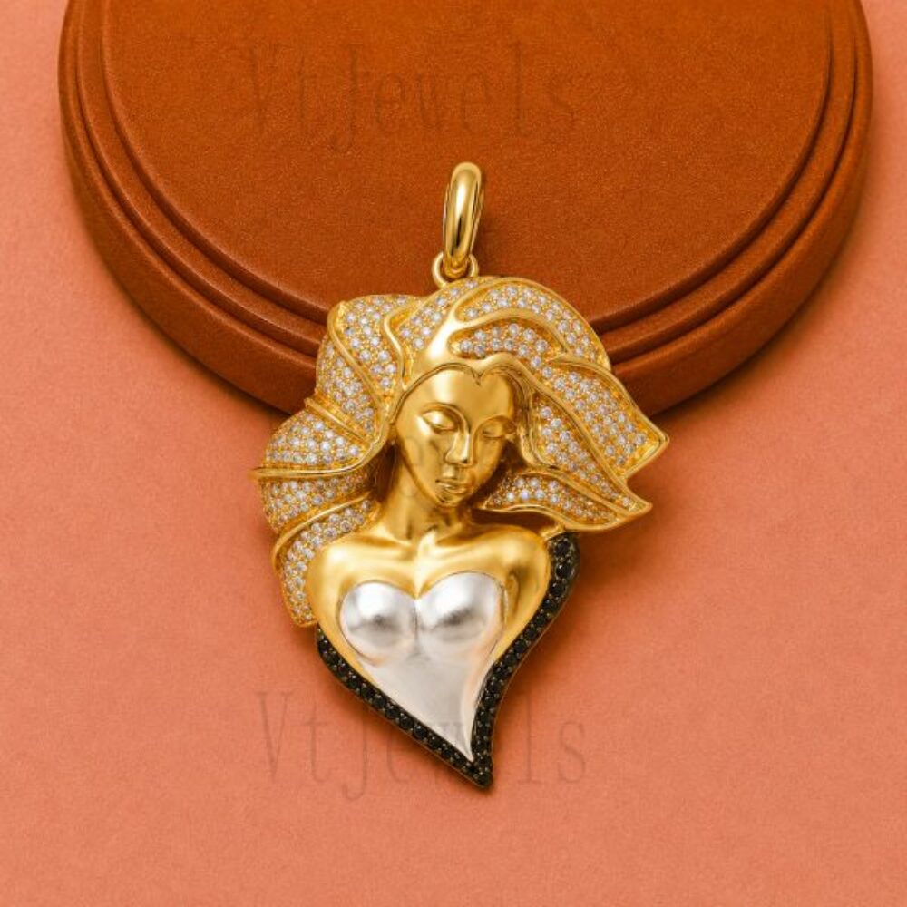 925 Sterling Silver Portrait Pendant