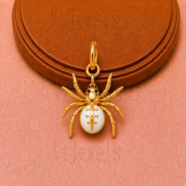 925 Sterling Silver Spider Pendant