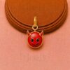 925 Sterling Silver Devil Emoji Pendant