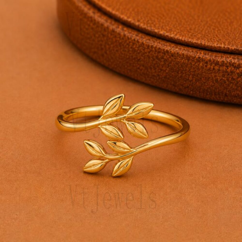 Adjustable Leaf Vine 925 Sterling Silver Ring