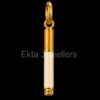 925 Sterling Silver Gold-Plated Cigarette Charm Pendant