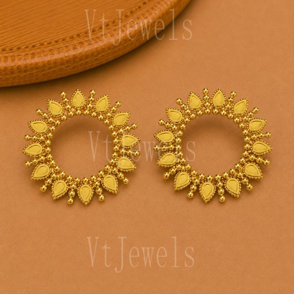 925 Sterling Silver Sunburst Statement Stud Earrings