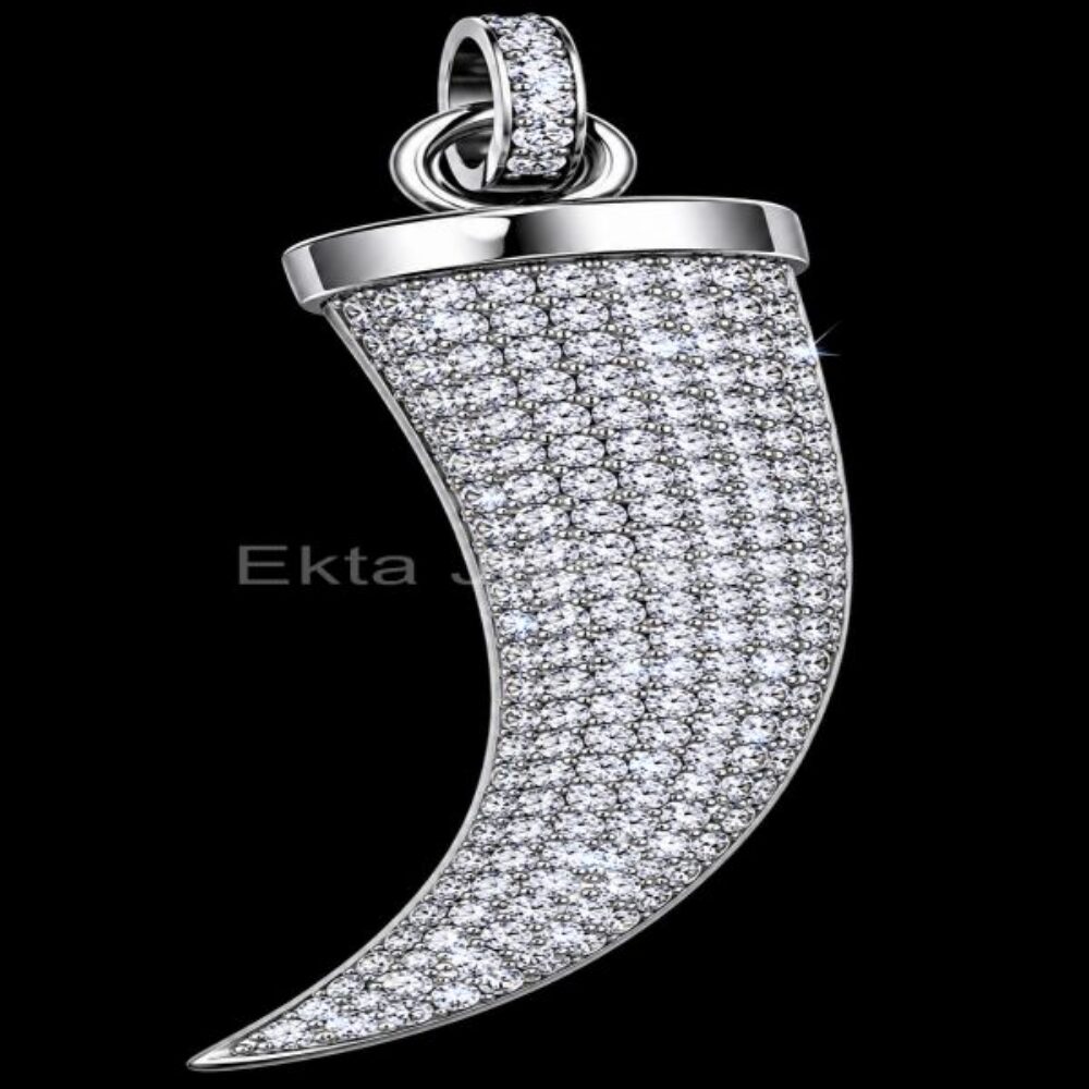 925 Sterling Silver Horn Pendant