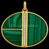 925 Sterling Silver Malachite Pendant