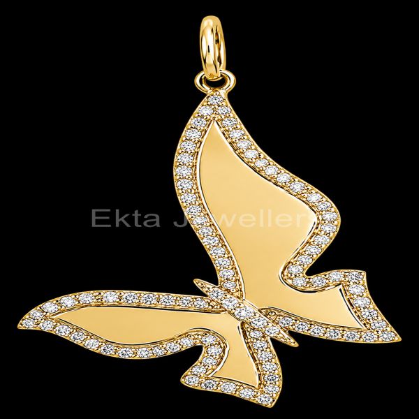 925 Sterling Silver Butterfly Pendant