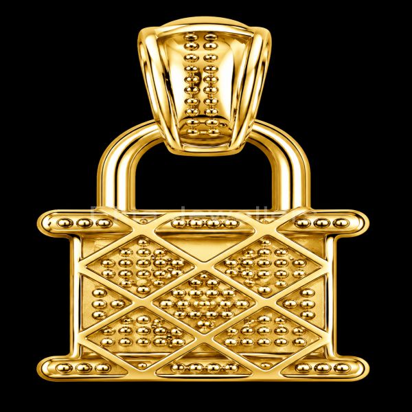 925 Sterling Silver Lock Pendant