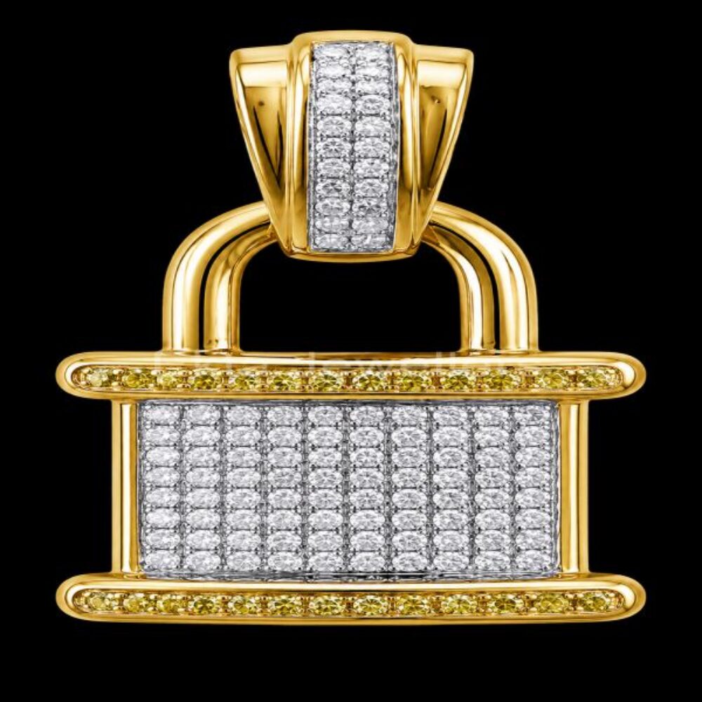 925 Sterling Silver Lock Pendant