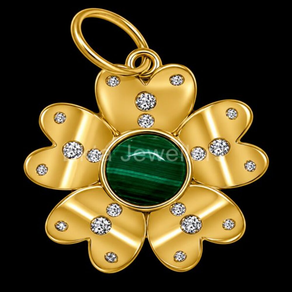 925 Sterling Silver Flower Pendant