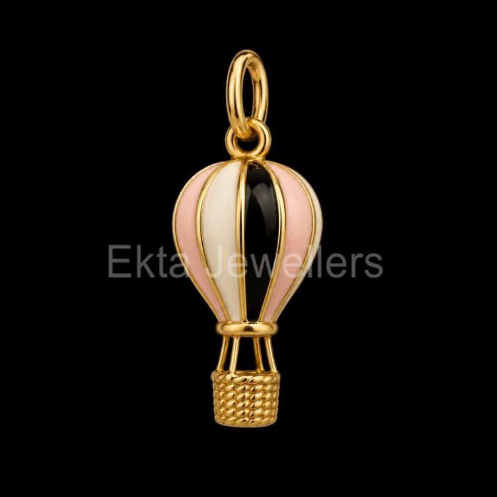 925 Sterling Silver Hot Air Balloon Pendant