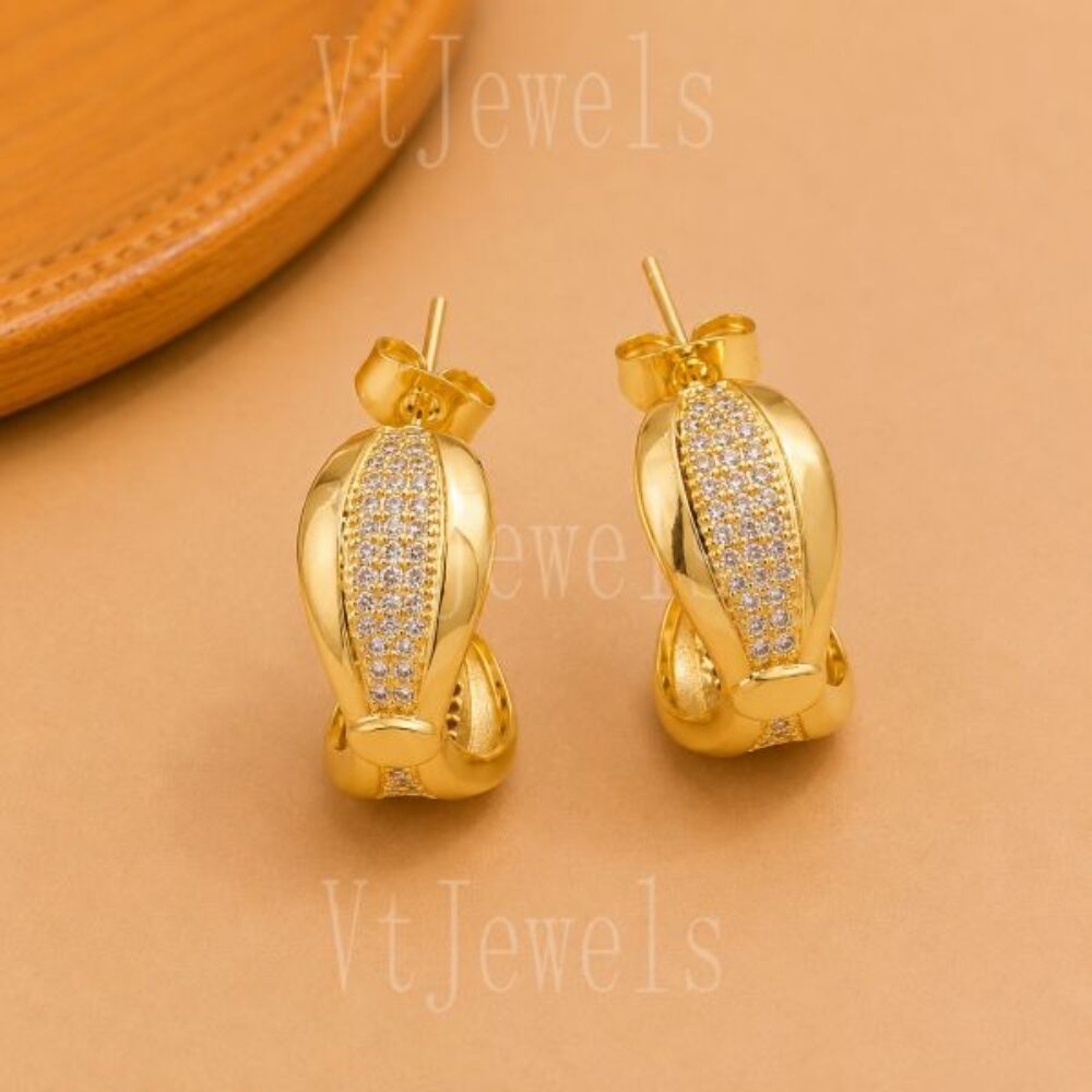 925 Sterling Silver Huggie Hoop Earrings