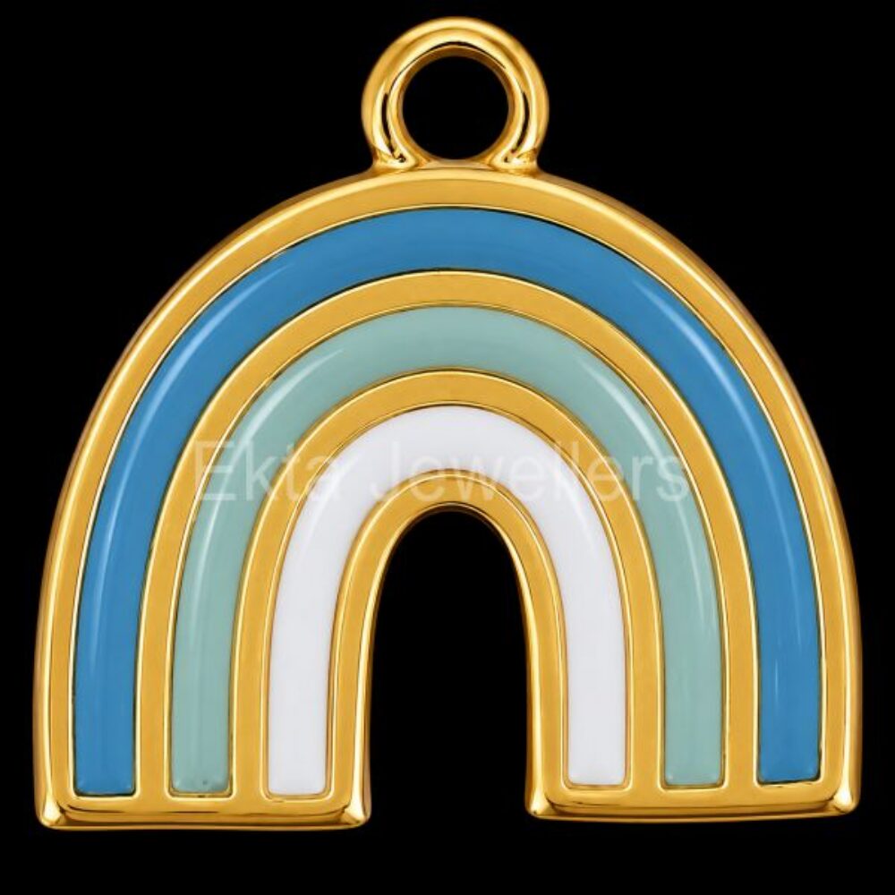 925 Sterling Silver Rainbow Pendant