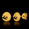 Pangolin 925 Sterling Silver Stud Earrings
