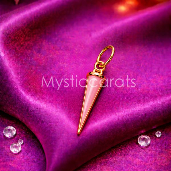 925 Sterling Silver Gold Plated Cactus Pendant,