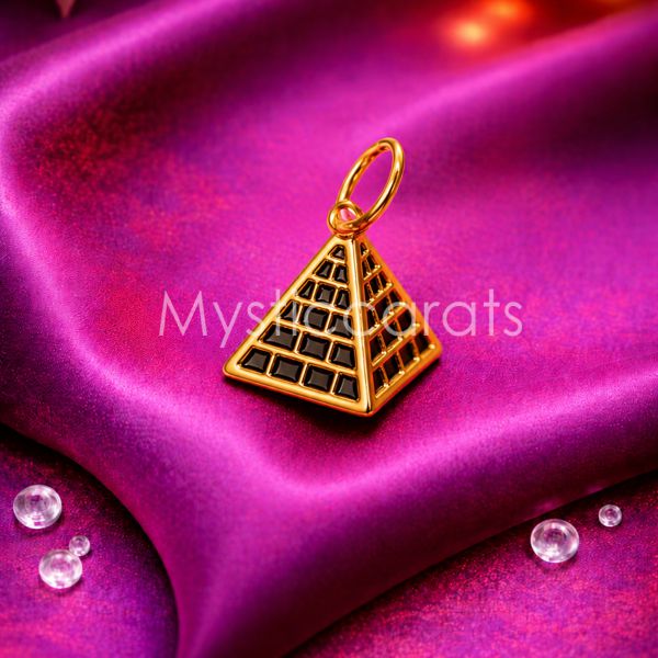 925 Sterling Silver Pyramid Pendant