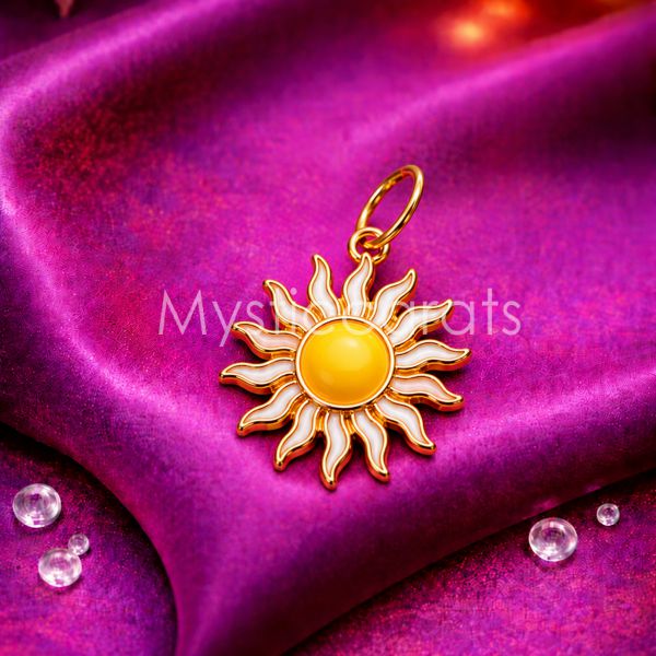 925 Sterling Silver Sun Pendant