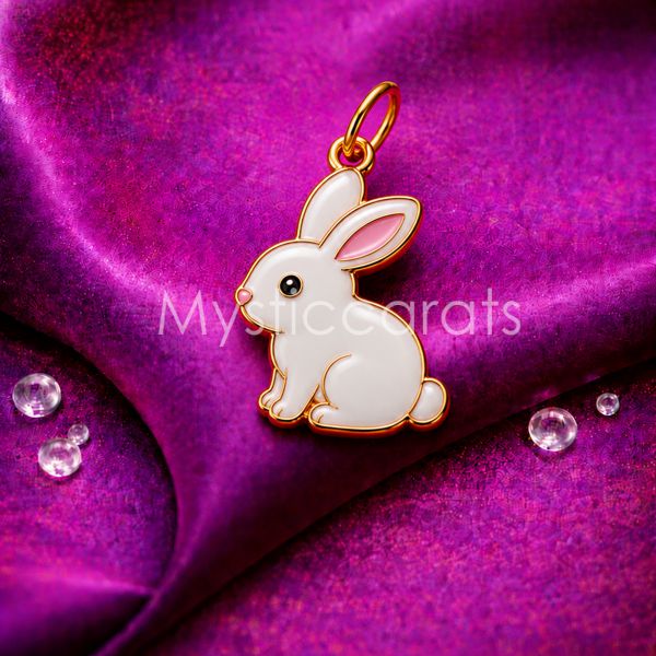 925 Sterling Silver Rabbit Pendant