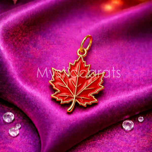 925 Sterling Silver Maple Leaf Pendant