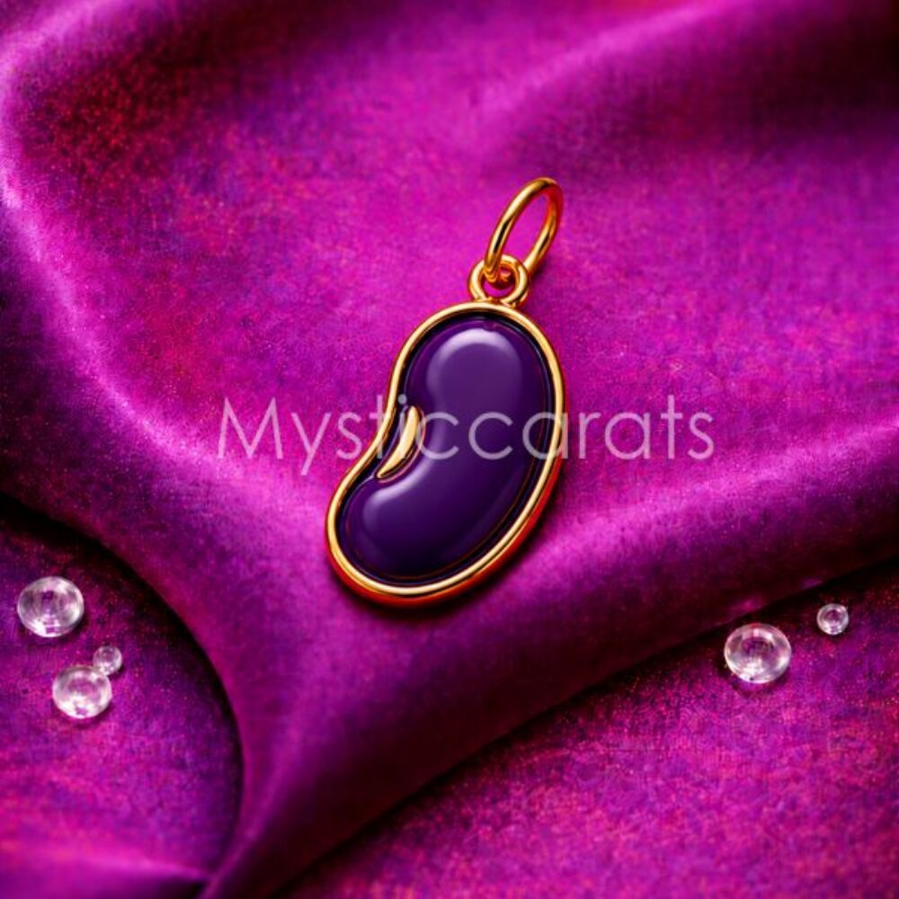 925 Sterling Silver Kidney Bean Pendant