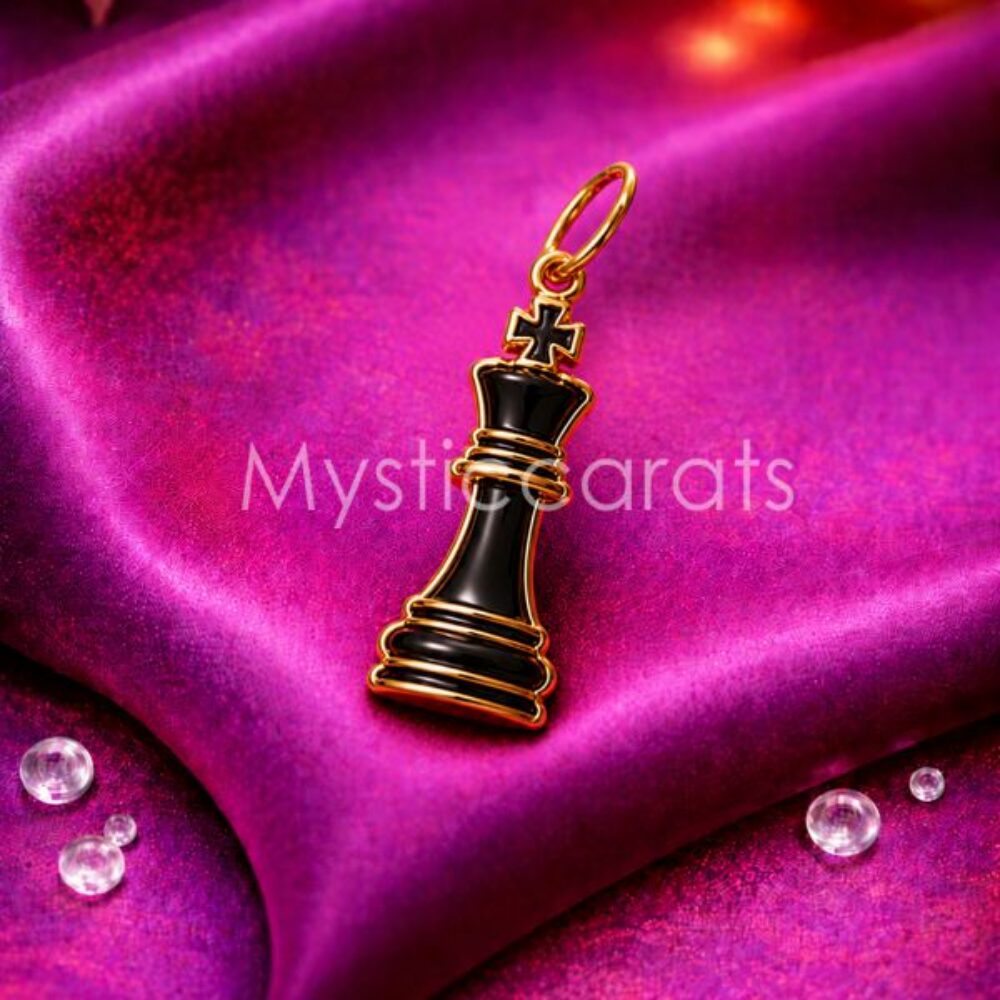 925 Sterling Silver Chess King Pendant
