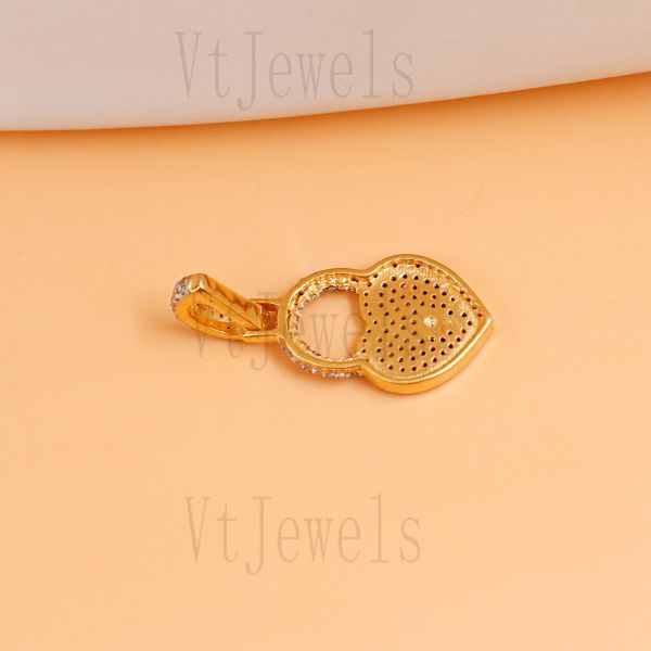 925 Sterling Silver Full Pavé diamond Heart Padlock Charm Pendant - Image 7