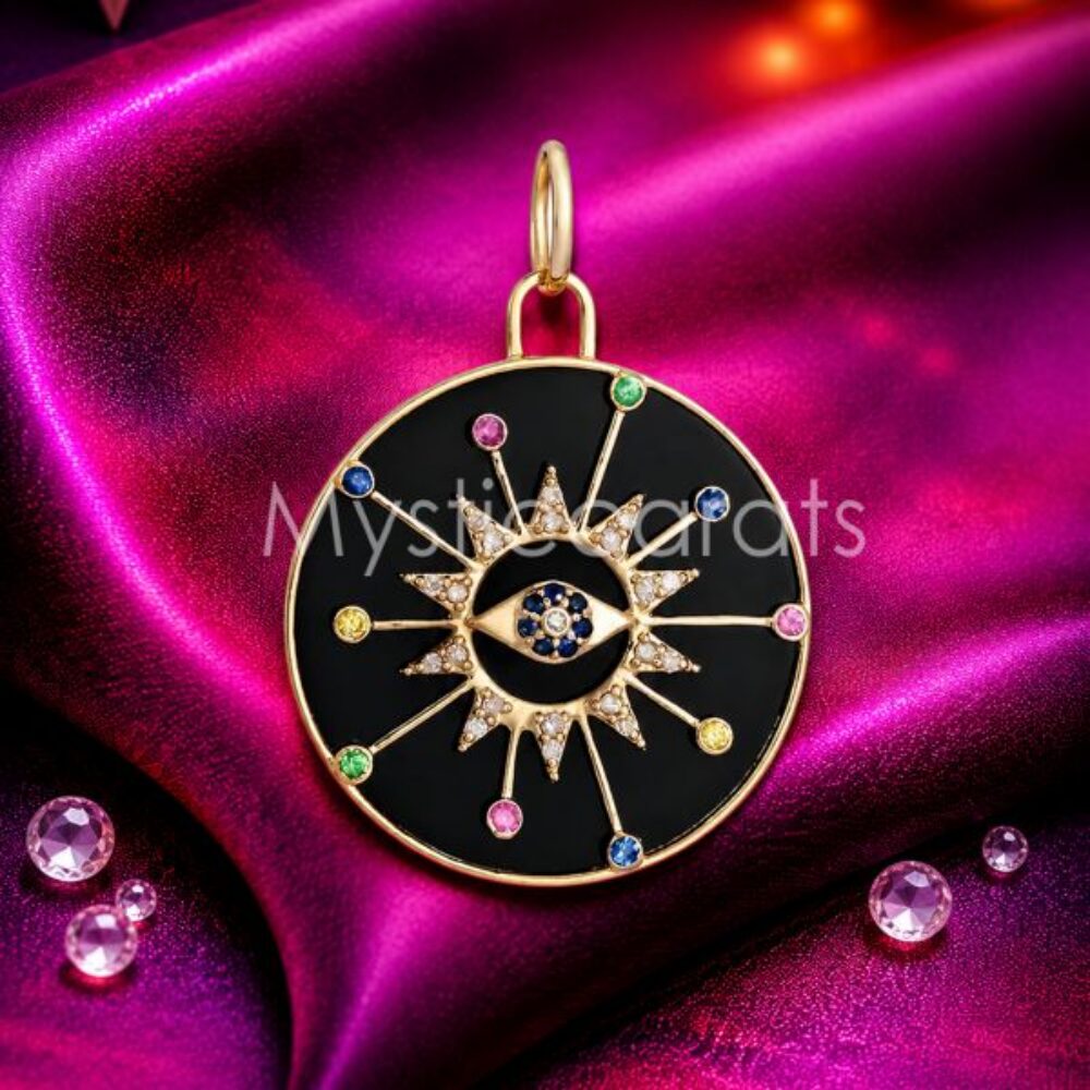 Celestial Evil Eye Sunburst Pendant