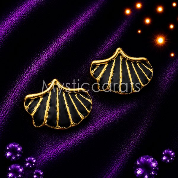 925 sterling silver Seashell Stud Earrings