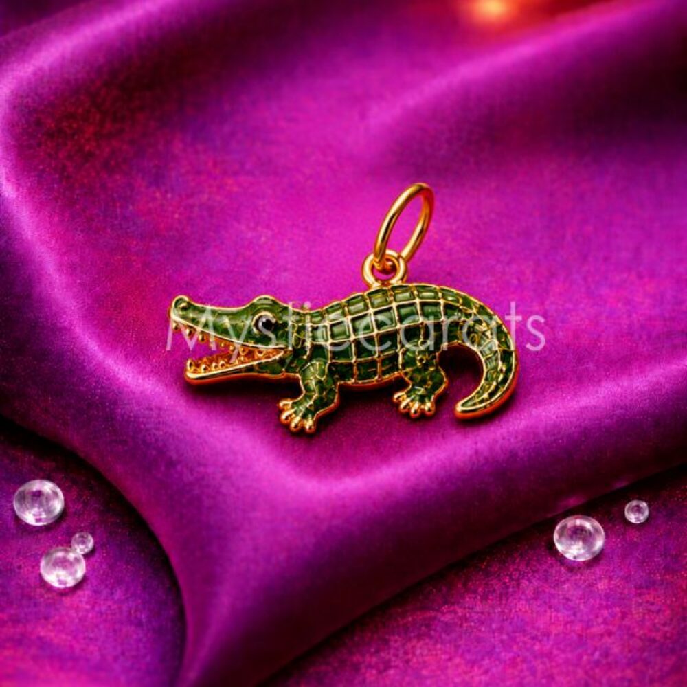925 Sterling Silver Crocodile Charm