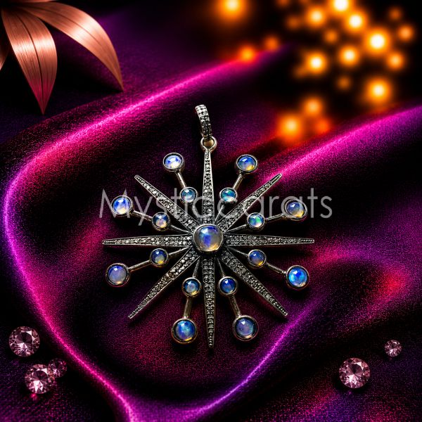 925 Sterling Silver Snowflake Pendant