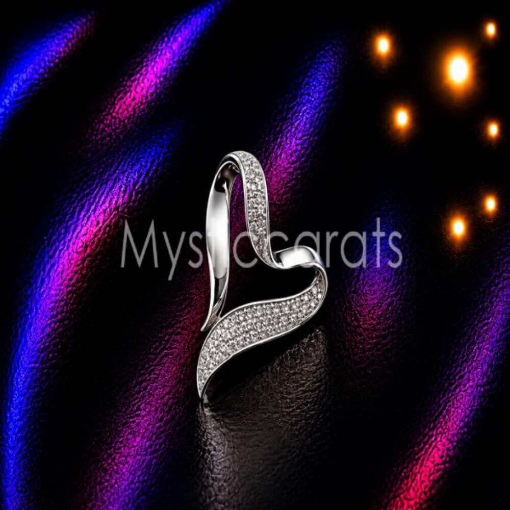 925 sterling silver Open Heart Pendant