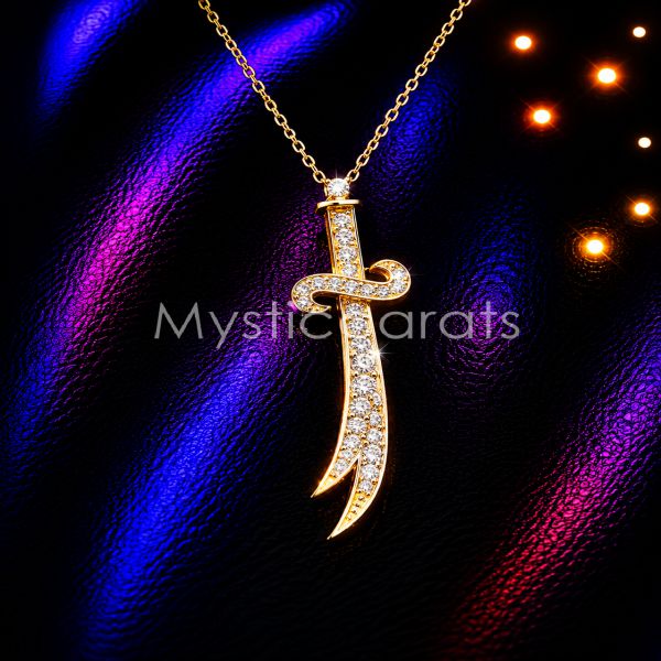 925 sterling silver Sword Pendant Necklace