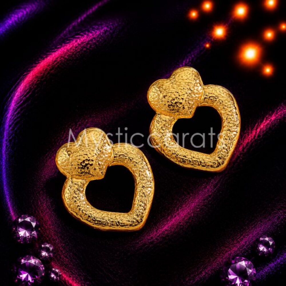 925 sterling silver Heart Stud Earrings