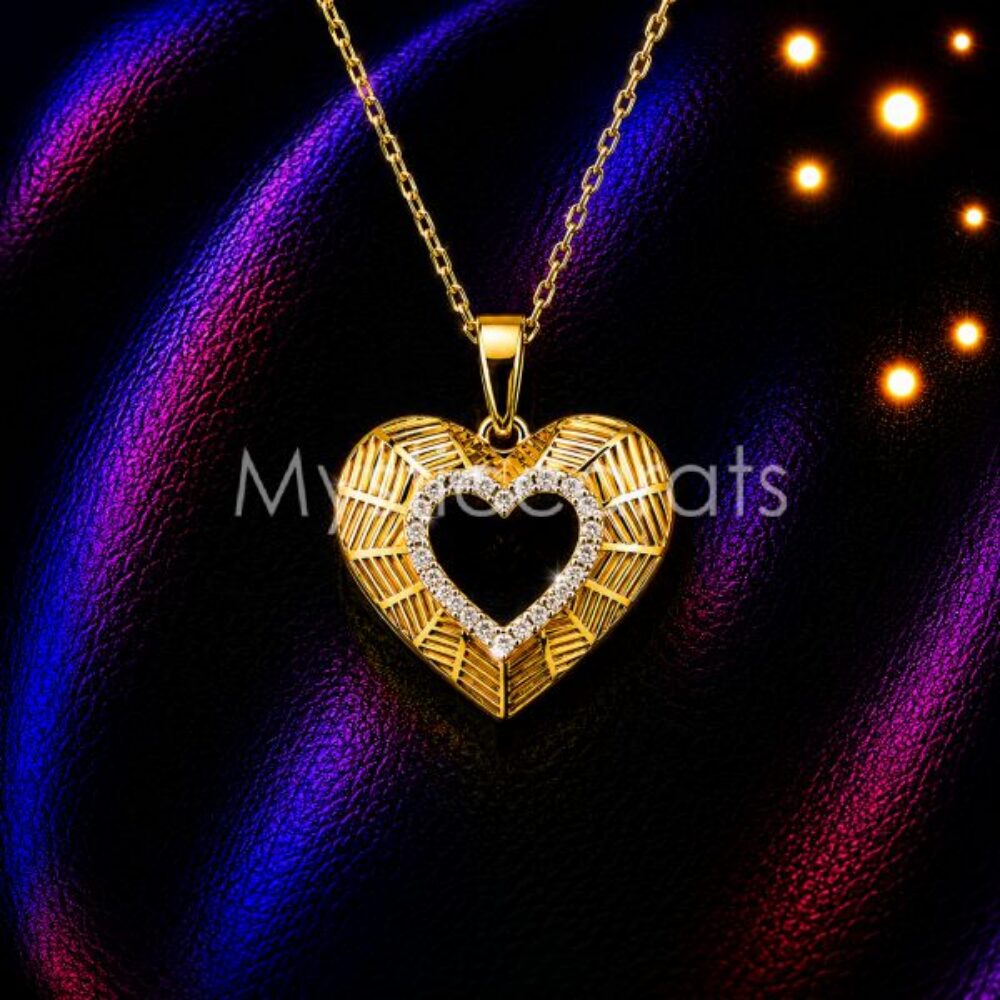Open Heart Pendant Necklace
