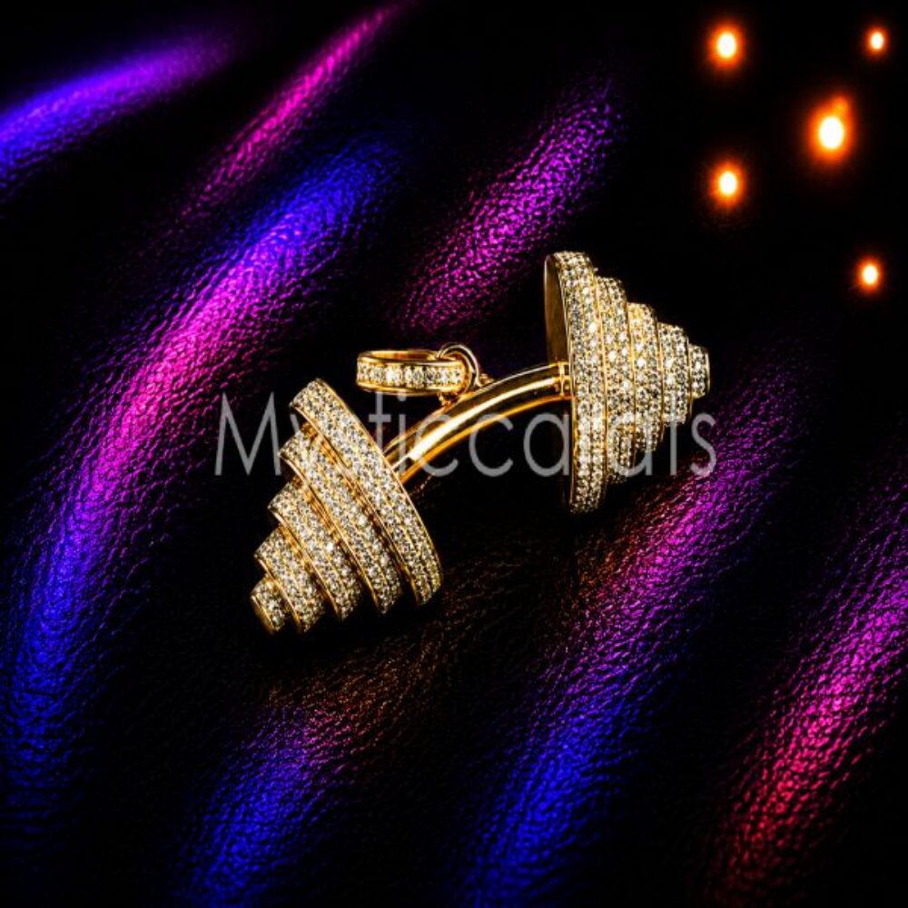 925 sterling silver Diamond Screw Stud Earrings