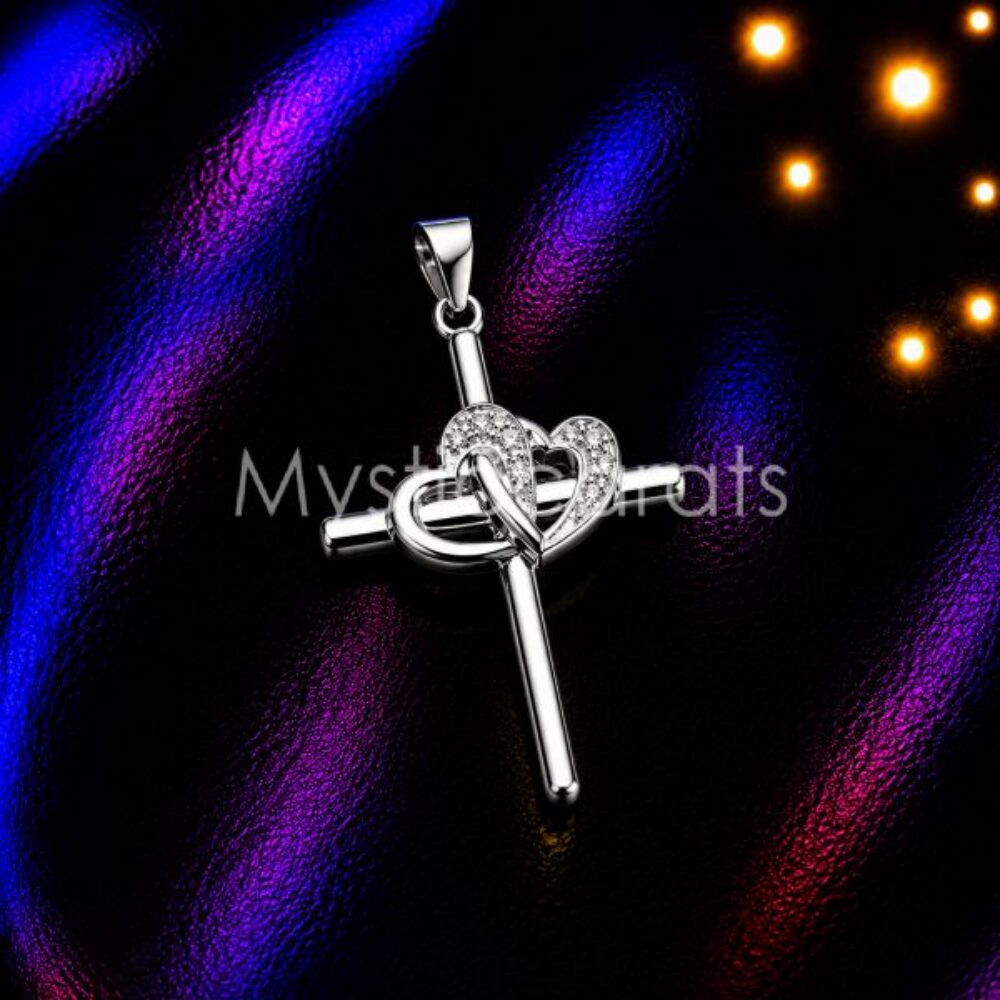 925 sterling silver Heart Key Pendant