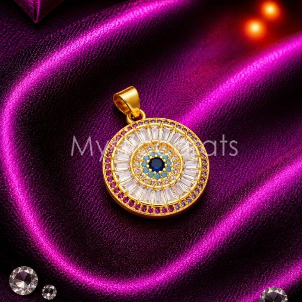 925 Sterling Silver Evil Eye Pendant Necklace