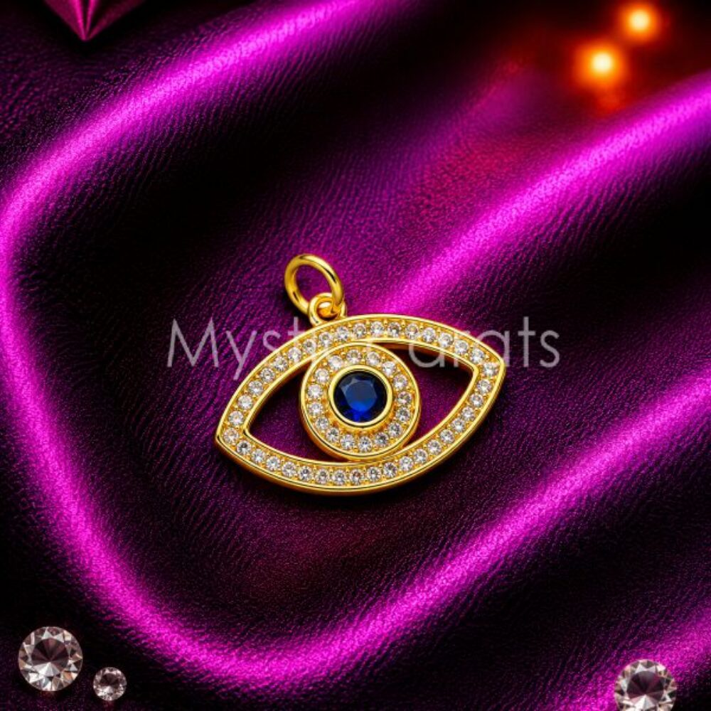925 Sterling Silver Evil Eye Pendant Necklace